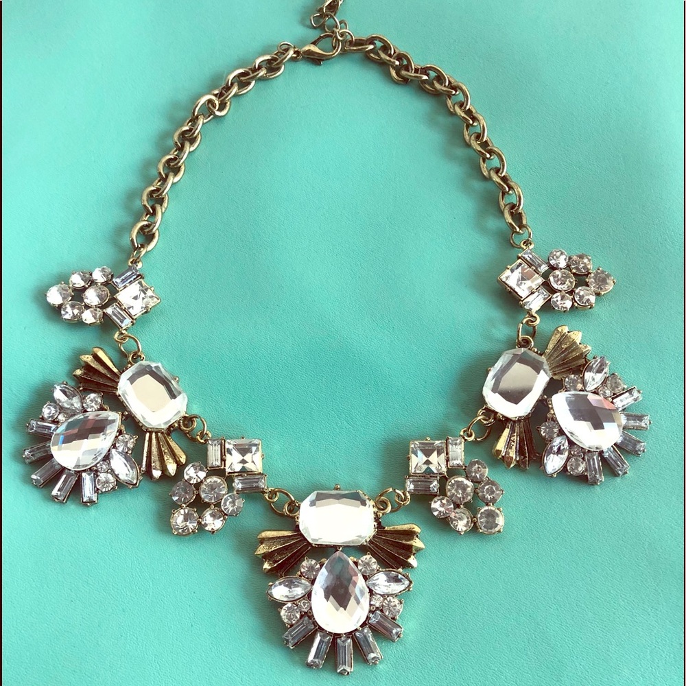 T&J Designs Crystal Burst Medallion Necklace